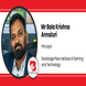 Backstage Pass Institute of Gaming and Technology, Principal: Mr Bala Krishna Annaluri Interview